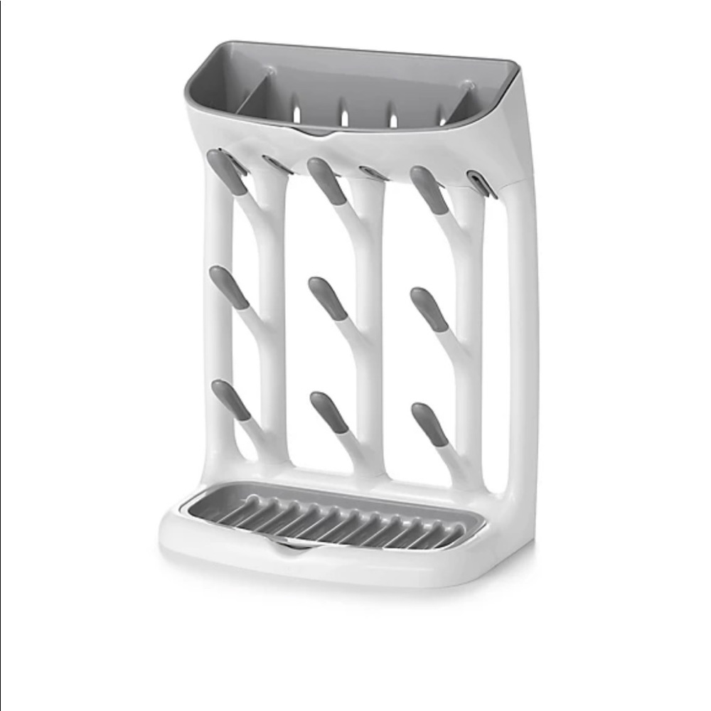 Oxo White and Gray Bottle Drying Rack